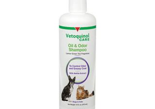 Oil and Odor Shampoo for cats and dogs with greasy coats from Vetoquinol