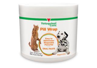Pill Wrap paste for giving dogs and cats vitamins and medication from Vetoquinol.